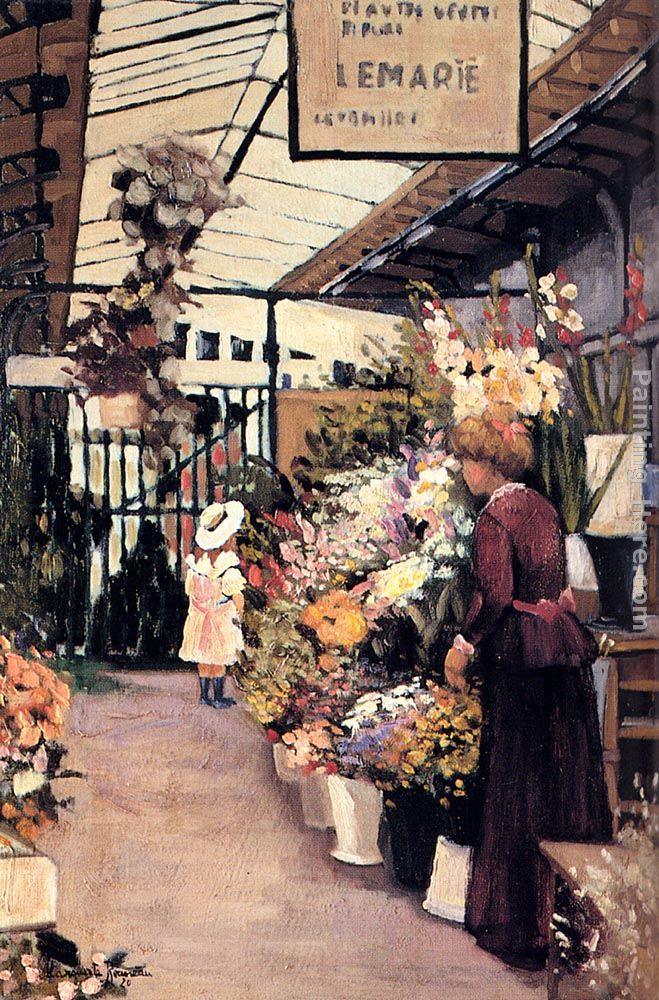 Marguerite Rousseau The Flower Market